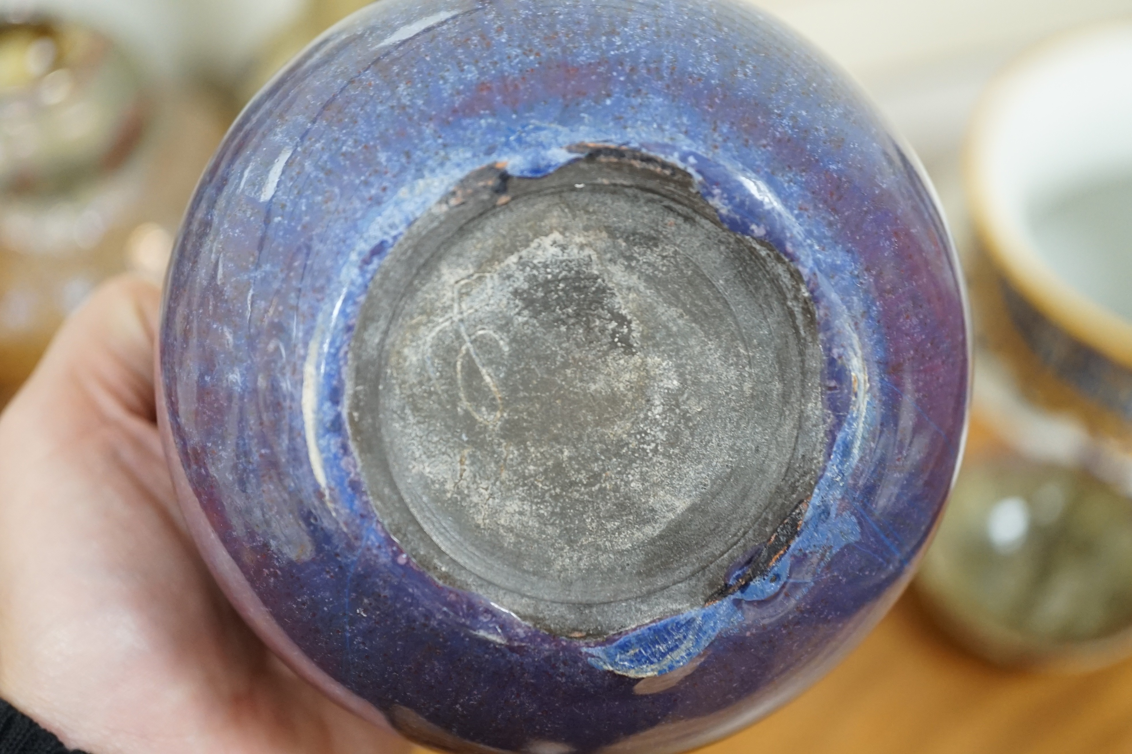 A group of 20th century Studio pottery and glassware
